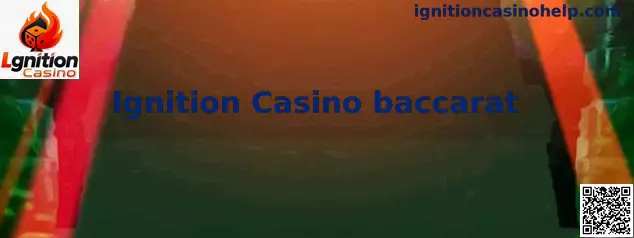 Interfaz ilustrativa de Ignition Casino baccarat