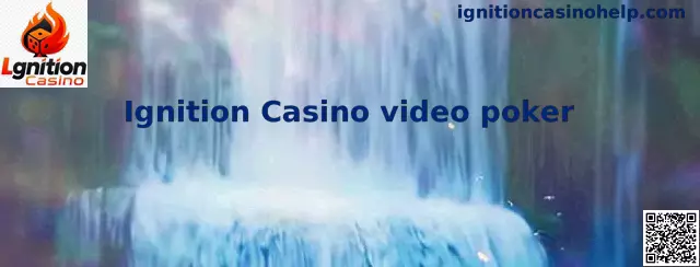Ejemplo de interfaz de Ignition Casino video poker